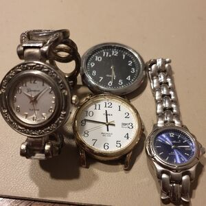 10/$20 Lot Of 4 Men & Women's Watches As-is For Parts Or Repair